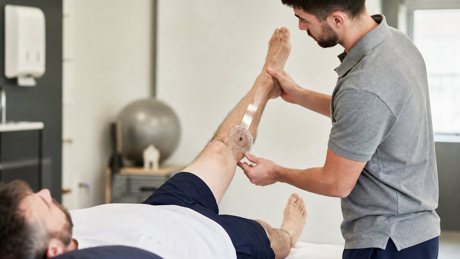 Praticien évaluant les progrès d'un patient au fil des séances